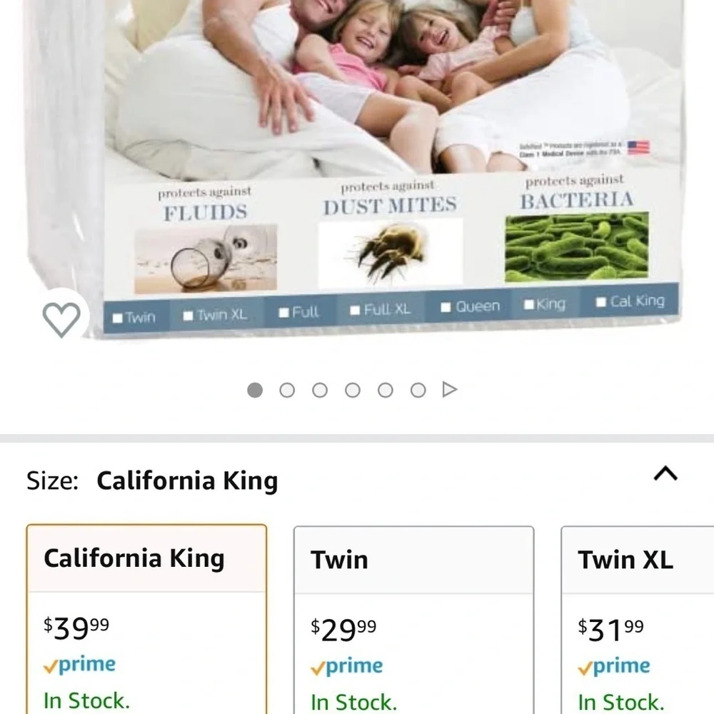 SAFEREST~Premium CAL.KING Box Spring Encasement